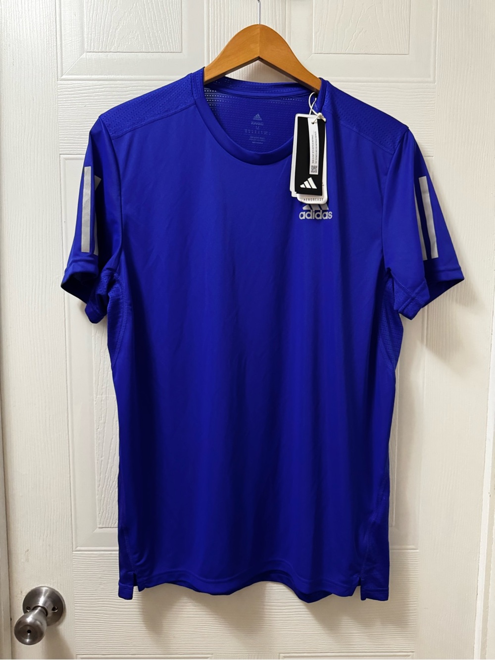 adidas Men’s Deep Blue Athletic Short-Sleeve Tee